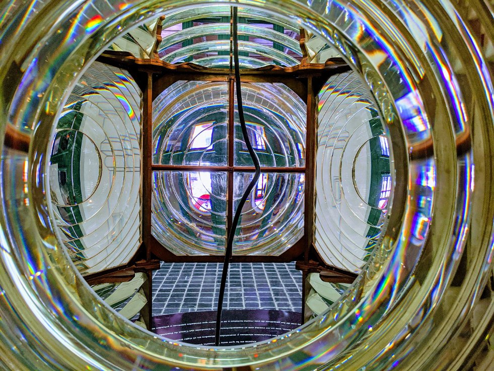 Fresnel lens at the canal museum